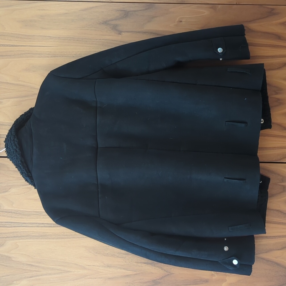 Black Sherling Jacket - image 2